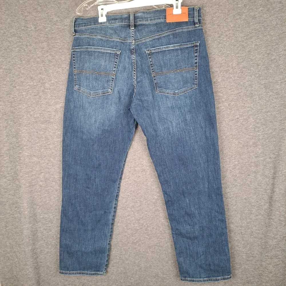 Lot Of 2 Lucky Brand Jeans Mens 36x30 Blue Denim 221 and 121